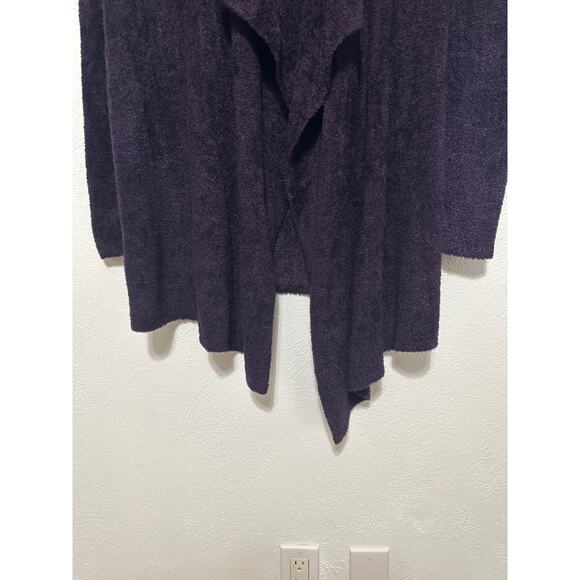 Barefoot Dreams Bamboo Chic Lite Waterfall Open Cardigan S/M Purple Ultra Soft - Picture 4 of 12
